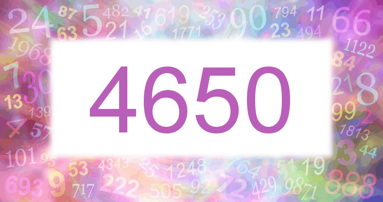 Träume mit einer Nummer 4650 rosa Bild