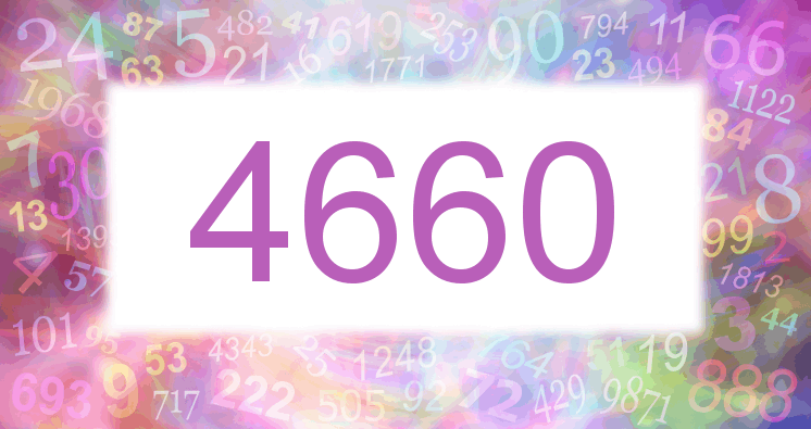 Träume mit einer Nummer 4660 rosa Bild