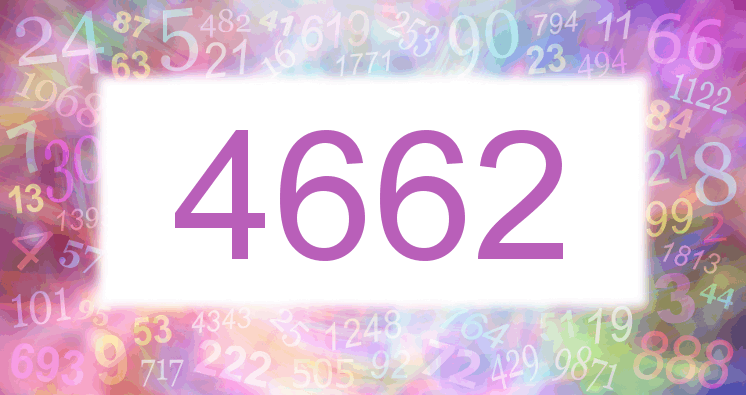 Träume mit einer Nummer 4662 rosa Bild