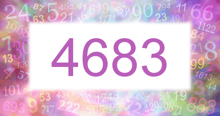 Träume mit einer Nummer 4683 rosa Bild