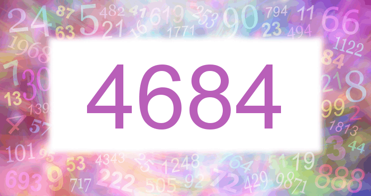Träume mit einer Nummer 4684 rosa Bild