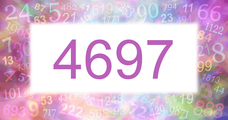 Träume mit einer Nummer 4697 rosa Bild