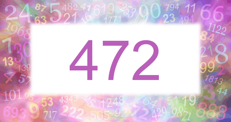 Träume mit einer Nummer 472 rosa Bild