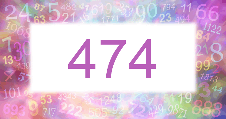 Träume mit einer Nummer 474 rosa Bild