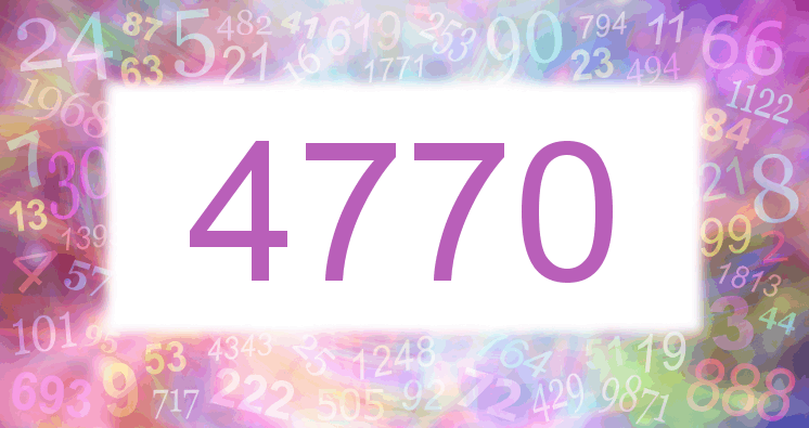 Dreams about number 4770