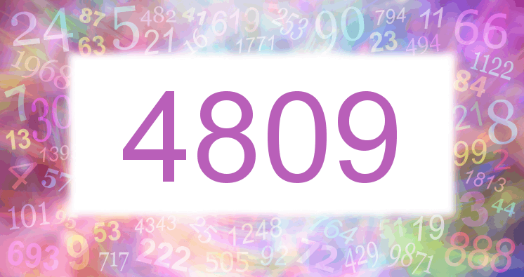 Dreams about number 4809