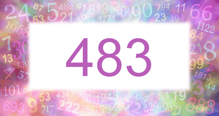 Träume mit einer Nummer 483 rosa Bild
