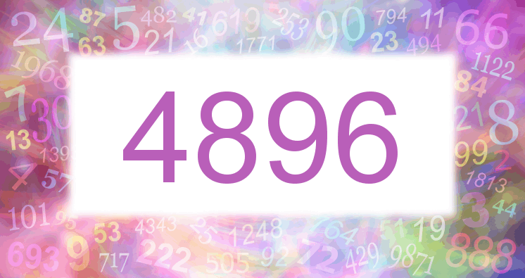 Träume mit einer Nummer 4896 rosa Bild