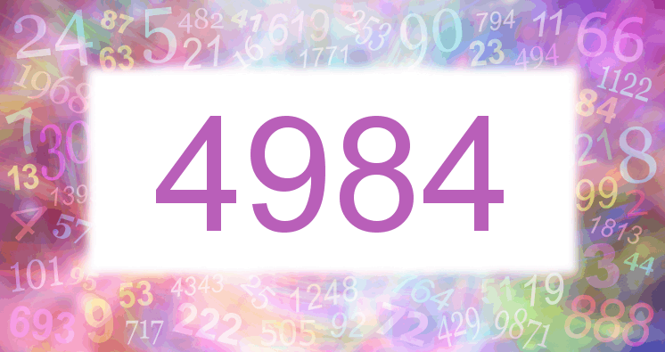 Dreams about number 4984