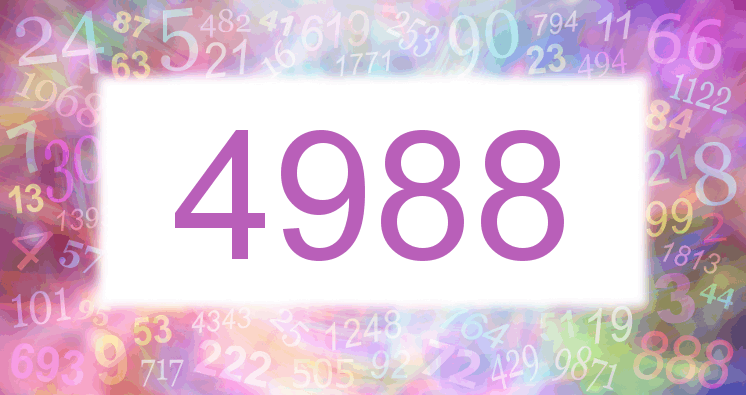 Dreams about number 4988