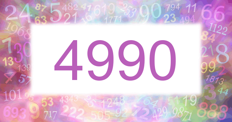 Dreams about number 4990