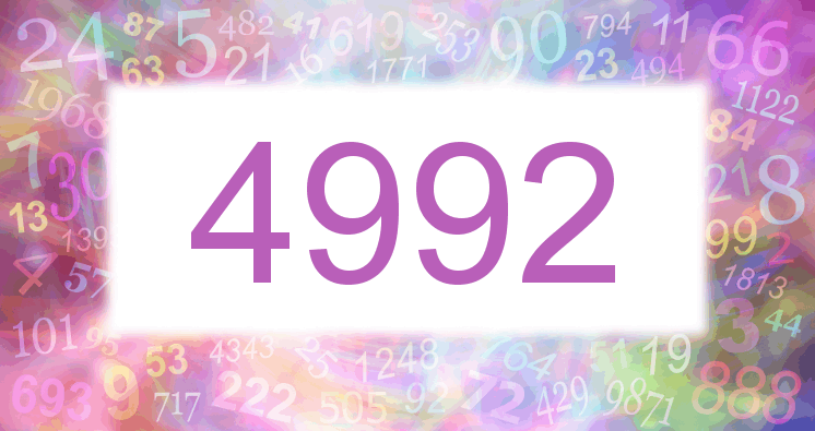 Dreams about number 4992