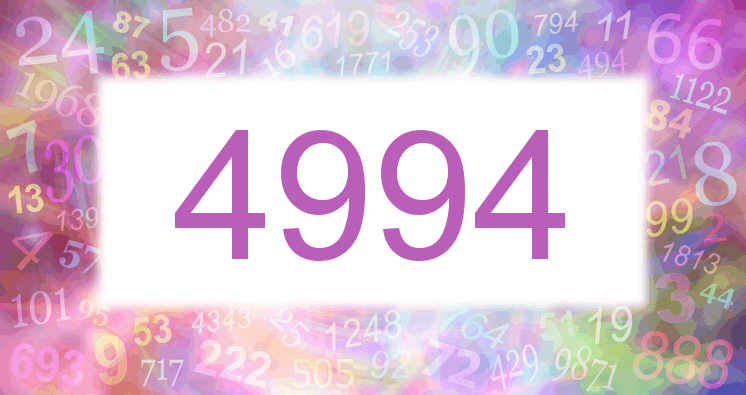 Dreams about number 4994