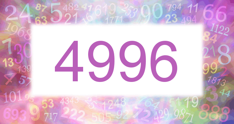 Dreams about number 4996