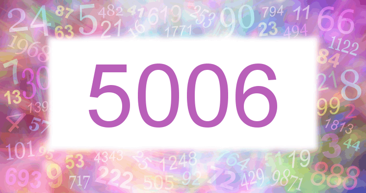 Träume mit einer Nummer 5006 rosa Bild