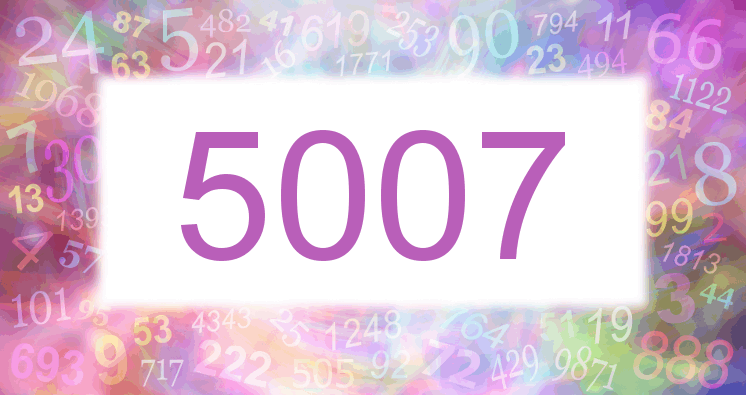 Träume mit einer Nummer 5007 rosa Bild