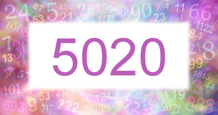 Träume mit einer Nummer 5020 rosa Bild