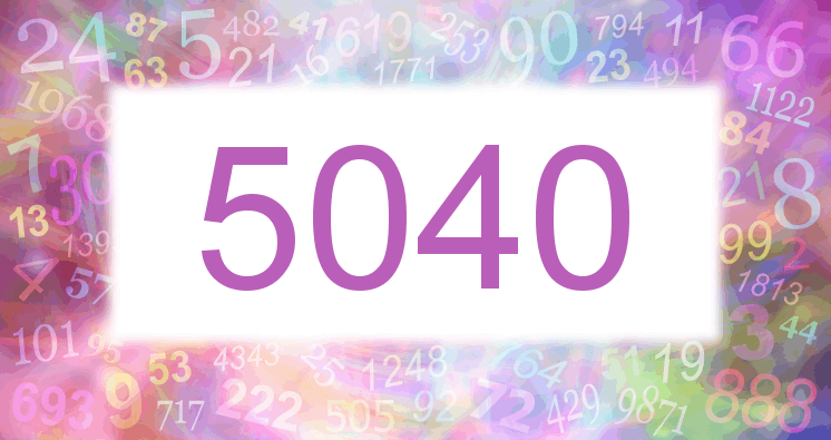 Träume mit einer Nummer 5040 rosa Bild