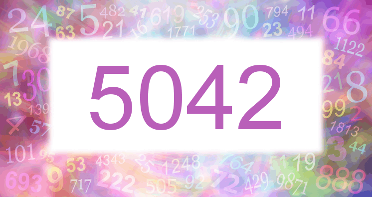 Träume mit einer Nummer 5042 rosa Bild