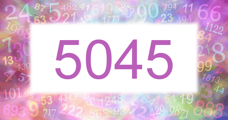Träume mit einer Nummer 5045 rosa Bild