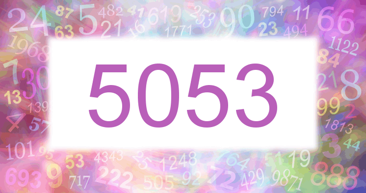 Träume mit einer Nummer 5053 rosa Bild