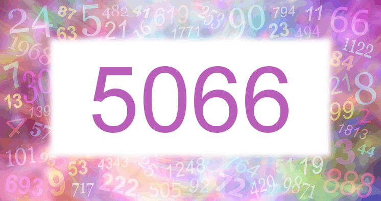 Träume mit einer Nummer 5066 rosa Bild