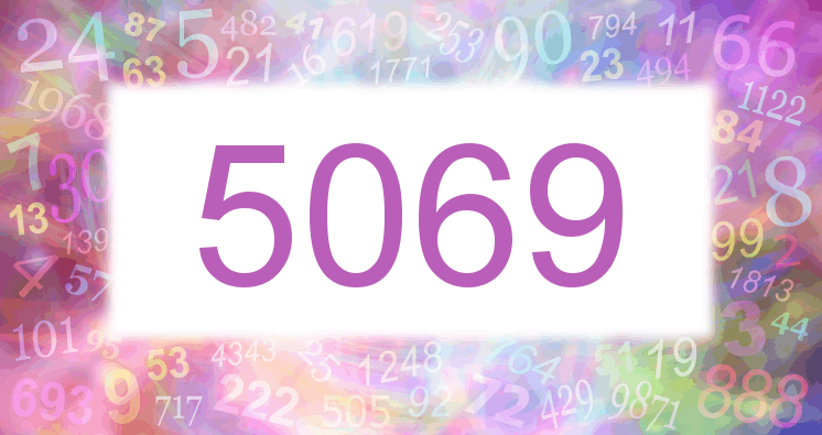 Träume mit einer Nummer 5069 rosa Bild
