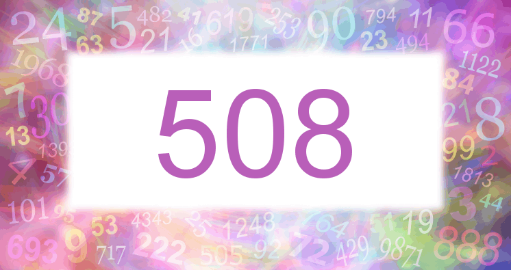 Träume mit einer Nummer 508 rosa Bild