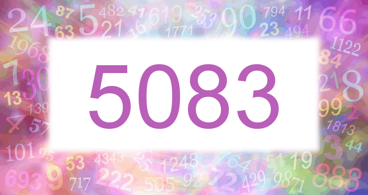 Träume mit einer Nummer 5083 rosa Bild