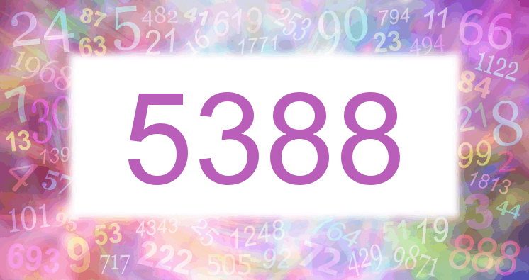 Träume mit einer Nummer 5388 rosa Bild