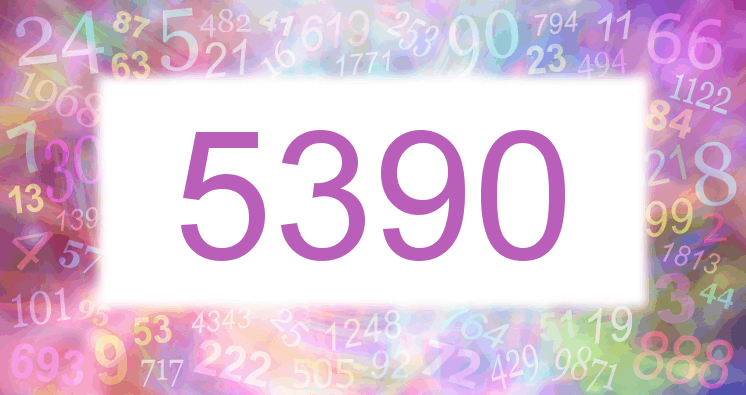 Dreams with a number 5390 pink image