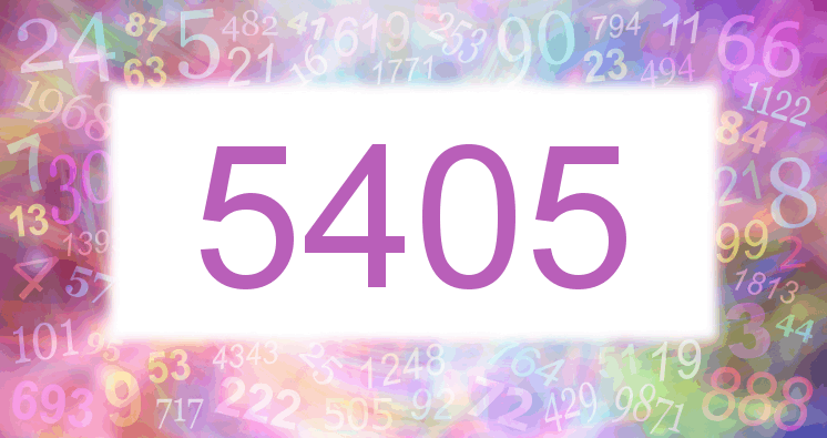 Träume mit einer Nummer 5405 rosa Bild