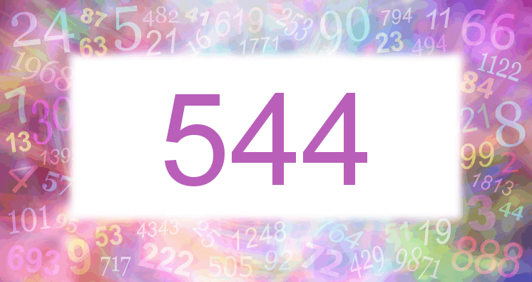 Träume mit einer Nummer 544 rosa Bild