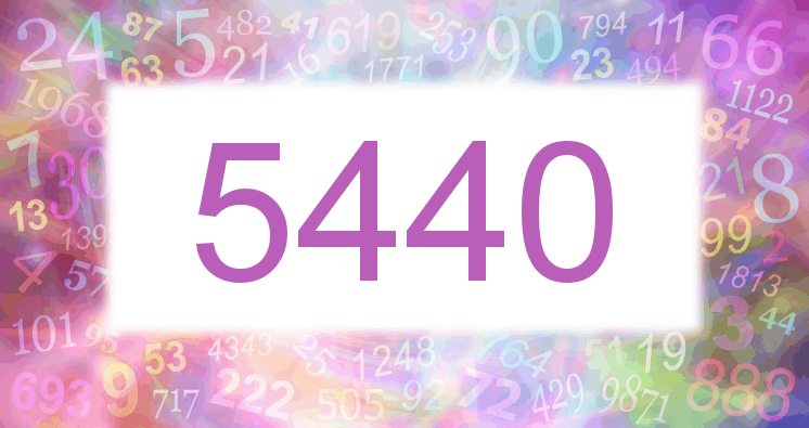 Träume mit einer Nummer 5440 rosa Bild
