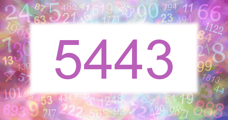 Träume mit einer Nummer 5443 rosa Bild