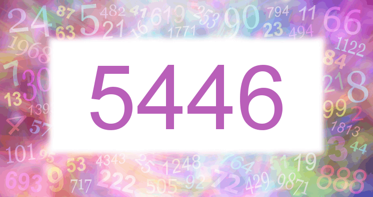 Träume mit einer Nummer 5446 rosa Bild