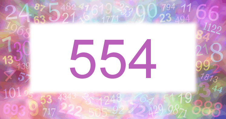 Träume mit einer Nummer 554 rosa Bild