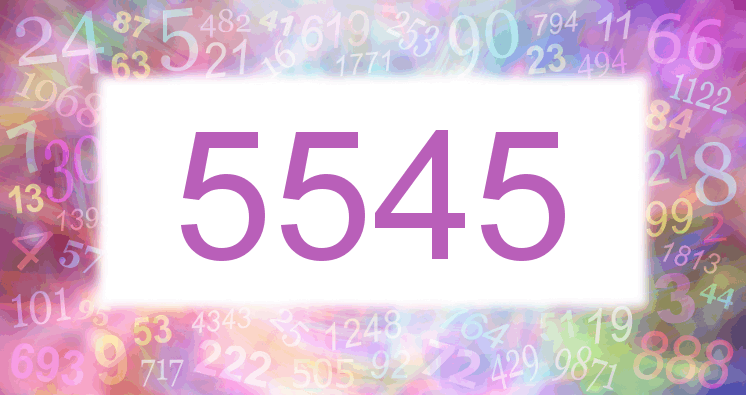 Träume mit einer Nummer 5545 rosa Bild