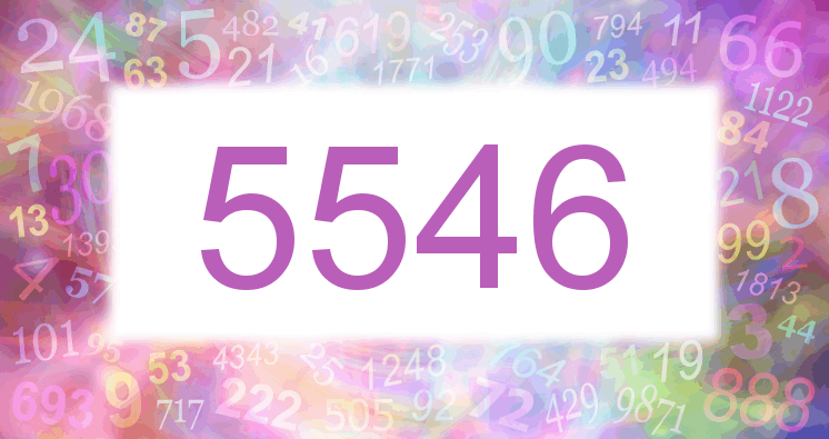 Träume mit einer Nummer 5546 rosa Bild