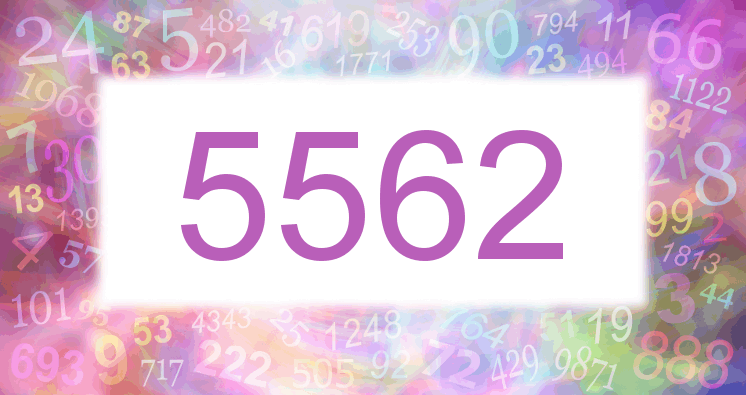 Träume mit einer Nummer 5562 rosa Bild
