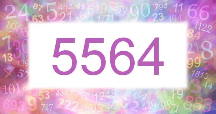 Träume mit einer Nummer 5564 rosa Bild