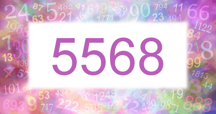 Träume mit einer Nummer 5568 rosa Bild