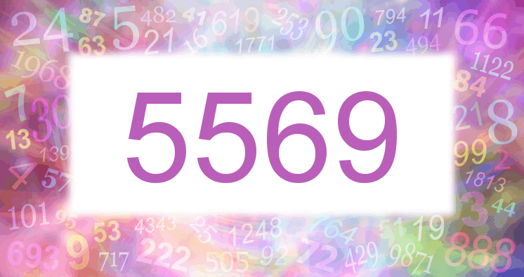 Träume mit einer Nummer 5569 rosa Bild