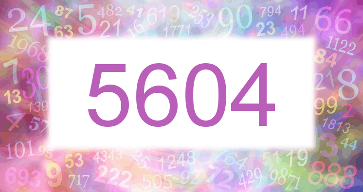 Träume mit einer Nummer 5604 rosa Bild