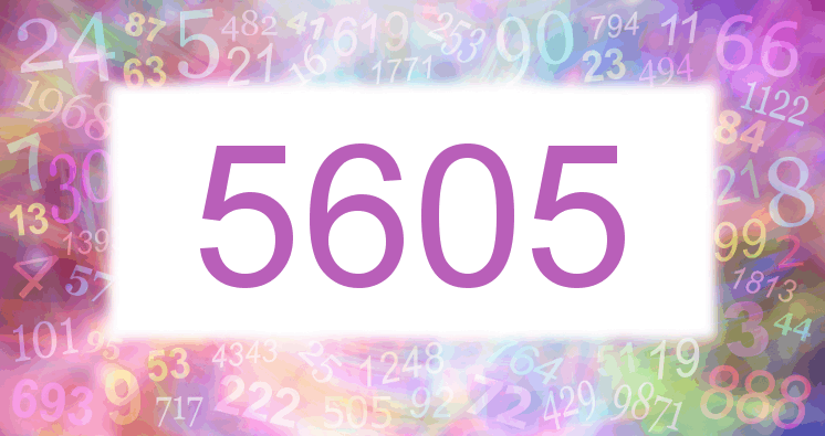 Träume mit einer Nummer 5605 rosa Bild