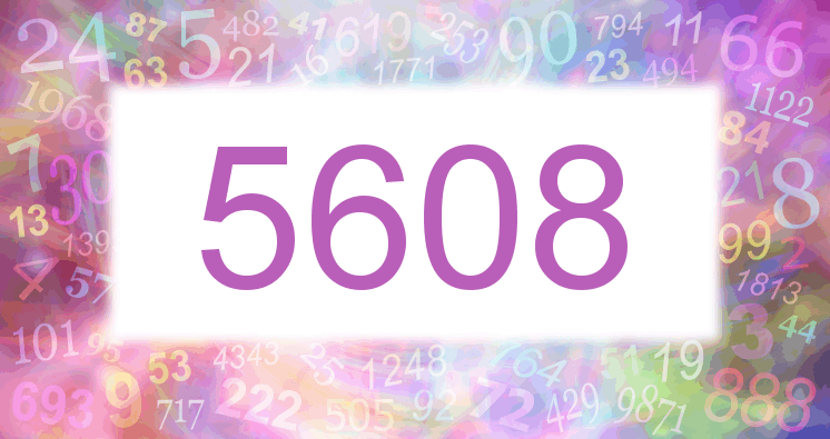Träume mit einer Nummer 5608 rosa Bild
