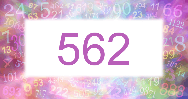 Träume mit einer Nummer 562 rosa Bild