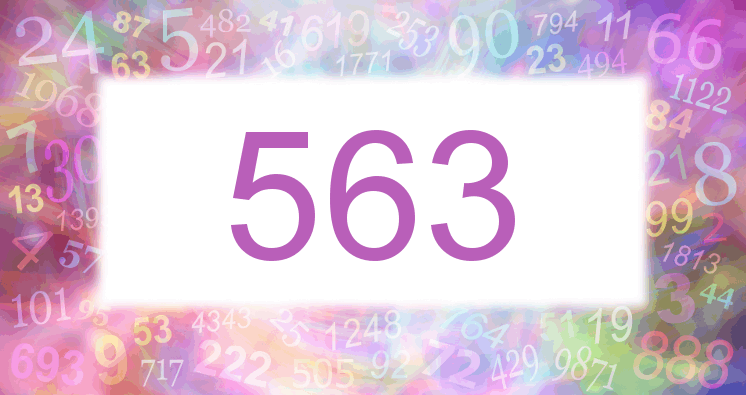 Träume mit einer Nummer 563 rosa Bild
