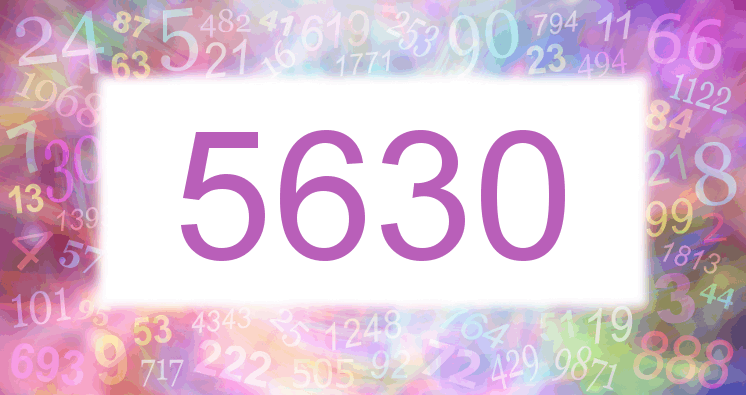 Träume mit einer Nummer 5630 rosa Bild