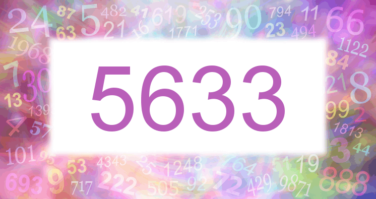 Träume mit einer Nummer 5633 rosa Bild